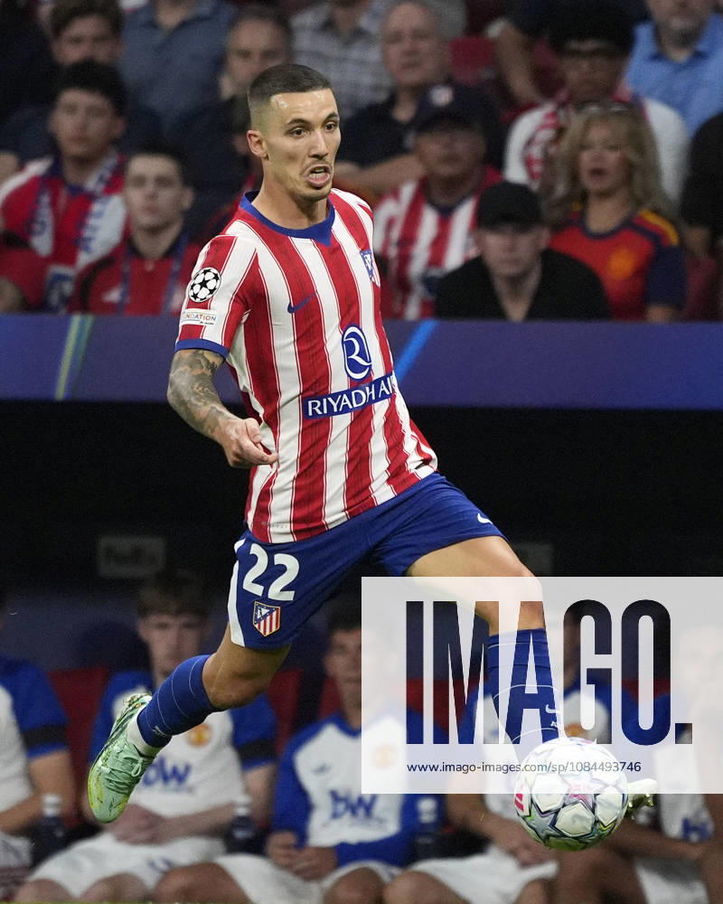 ATLETICO DE MADRID v Manchester United, ManU CHAMPIONS LEAGUE 2026 2027. LEAGUE PHASE. ROUND 2. Atletico de Madrid s Alejandro Grimaldo during Champions League 2026 2027, League Phase, match 2. October 13 ,2026. (ALTERPHOTOS Acero) MadridSpain