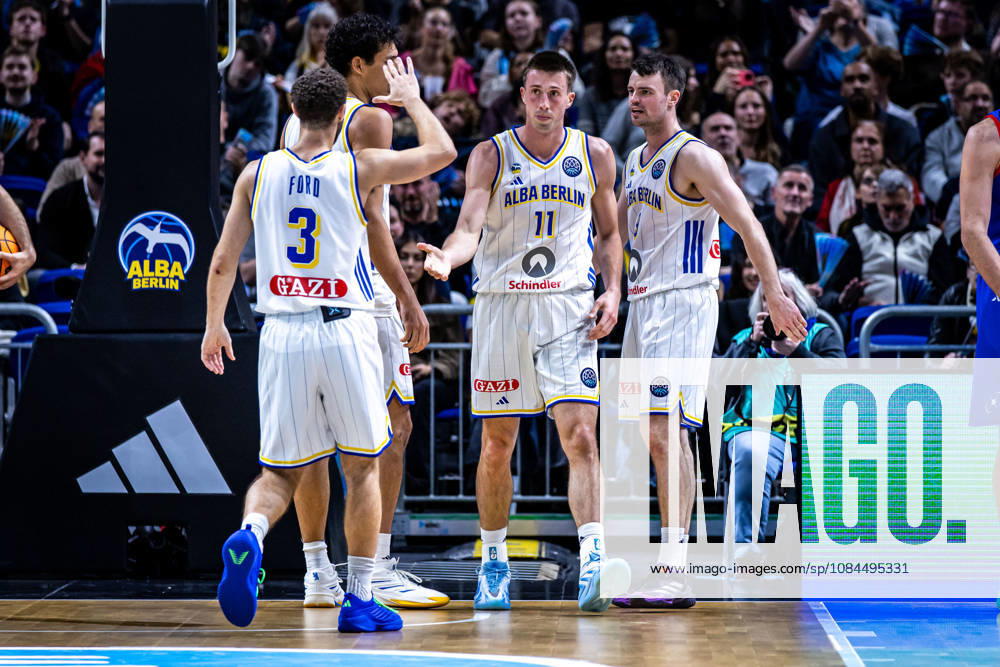 Basketball Berlin 13.10.2026 Saison 2026 2027 FIBA BCL Regular Season Group G Basketball Championsleague Alba Berlin - Igokea m:tel Aleksandrovac Joe Wieskamp (Alba Berlin, No.11) Jordan Ford (Alba Berlin, No.03)