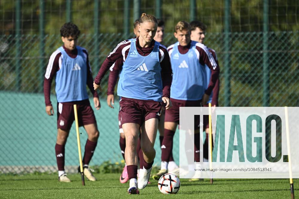 GNK Dinamo v RSC Anderlecht - UEFA Europa League Media Activities 14 10 2026 ZAGREB, CROATIA - OCTOBER 14 : Aasgaard Thelonious midfielder of RSC Anderlecht pictured during a training session ahead of the UEFA Europa League 2026 27 League Phase matchday 2 match between GNK Dinamo and RSC Anderlecht on October 14, 2026 in Zagreb, Croatia, 14 10 2026 Zagreb Croatia