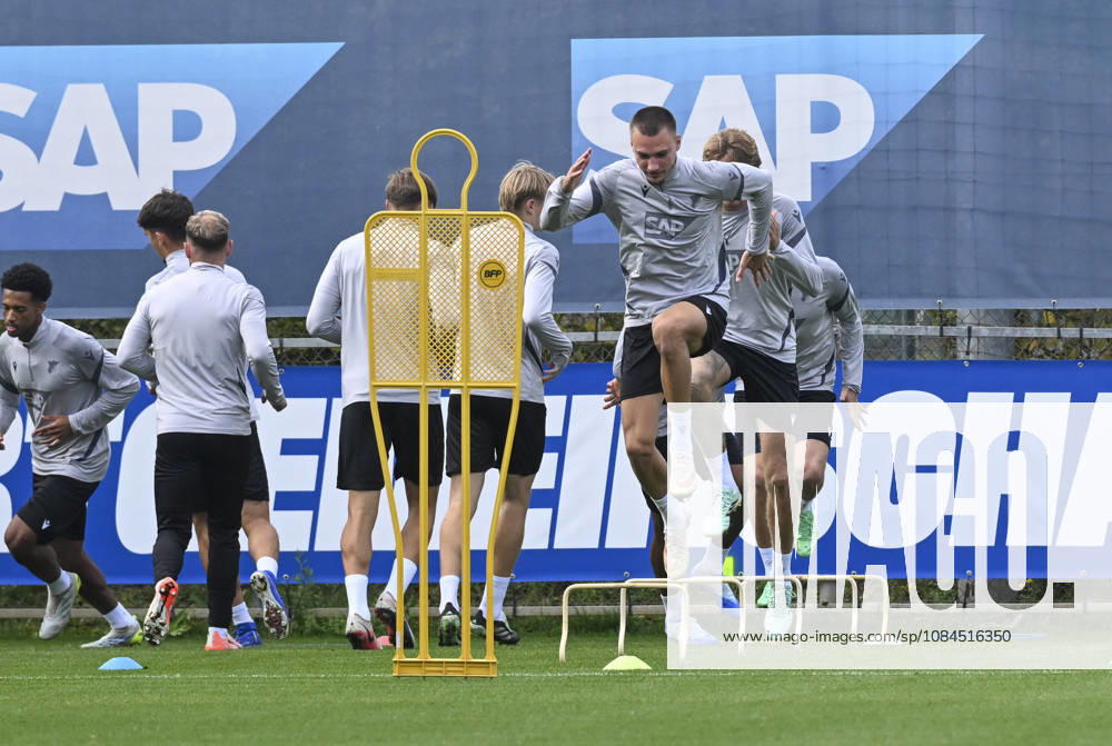 Hoffenheim complete preparations for UEFA Europa League clash with Besiktas SINSHEIM, GERMANY - OCTOBER 14: Hoffenheim players take part in a training drill at the club s facilities under head coach Christian Ilzer ahead of their UEFA Europa League Matchday 2 game against Besiktas in Sinsheim, Germany, on October 14, 2026. Halil Sagirkaya Anadolu Sinsheim Germany. Editorial use only. Please get in touch for any other usage.