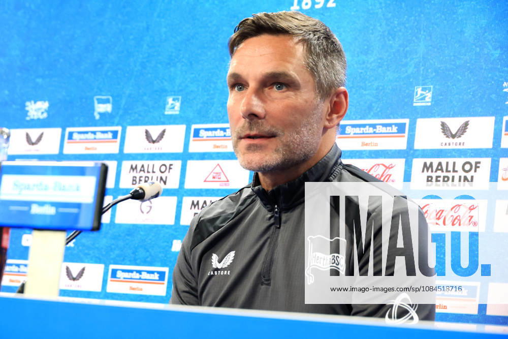 DEU GER, Fussball , 2.Fussballbundesliga, Saison 2026 2027, Sportforum, Hertha BSC, Pressekonferenz Cheftrainer Stefan Leitl ( Hertha BSC Berlin ) 2. Liga: DFB DFL regulations prohibit any use of photographs as image sequences and or quasi-video) nordphoto GmbH Engler Berlin Sportforum Berlin Deutschland