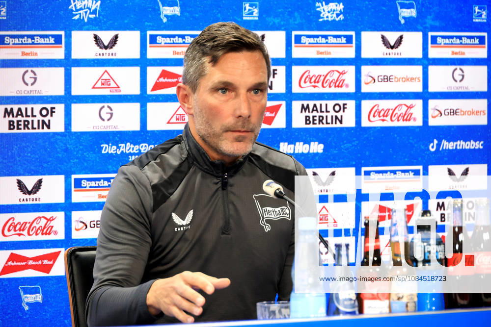 DEU GER, Fussball , 2.Fussballbundesliga, Saison 2026 2027, Sportforum, Hertha BSC, Pressekonferenz Cheftrainer Stefan Leitl ( Hertha BSC Berlin ) 2. Liga: DFB DFL regulations prohibit any use of photographs as image sequences and or quasi-video) nordphoto GmbH Engler Berlin Sportforum Berlin Deutschland