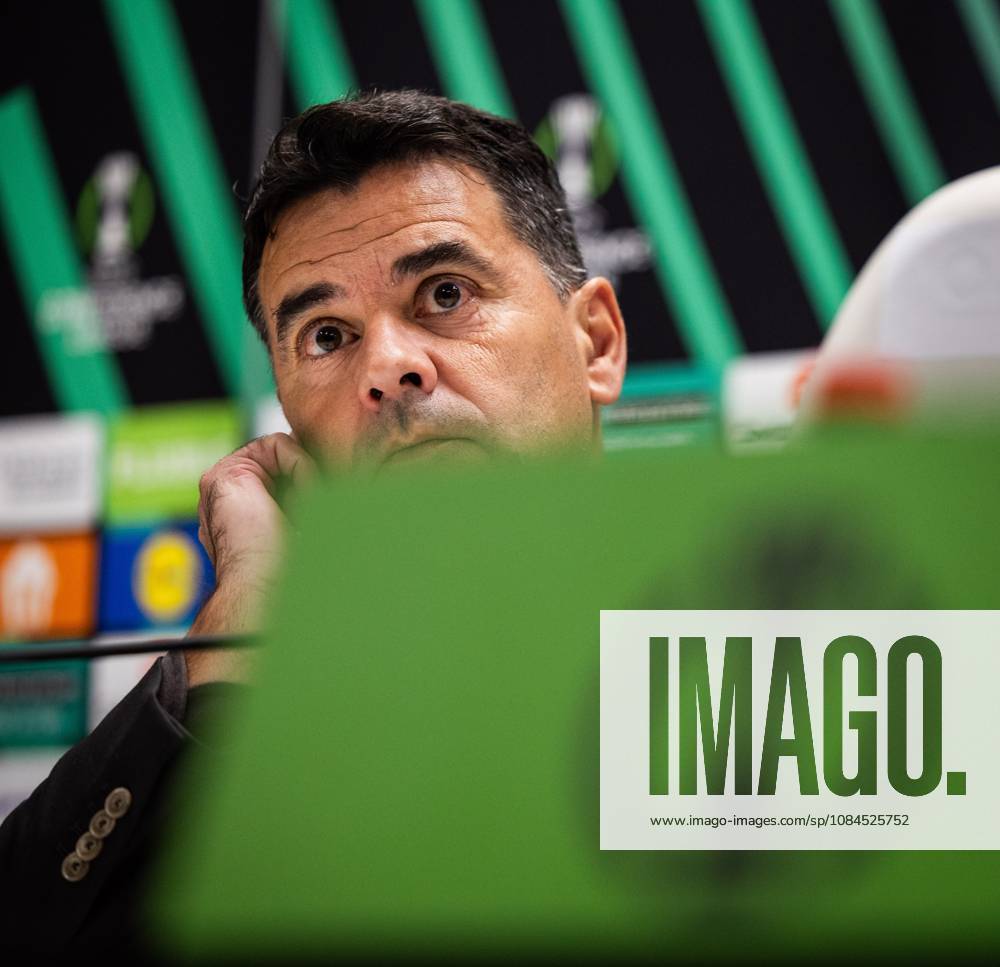 SPLIT - Ajax coach Michel Sanchez during a press conference, PK, Pressekonferenz the day before the Conference League match between Hadjuk Split and Ajax at the Poljud Stadium. SONNY LENSEN ANP ANPxSportx IVx 572434701 originalFilename: 572434701
