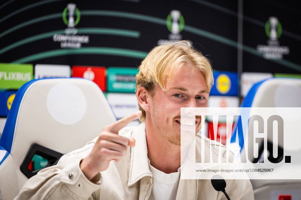 SPLIT - Julian Brandt of Ajax during a press conference, PK, Pressekonferenz the day before the Conference League match between Hadjuk Split and Ajax at the Poljud Stadium. SONNY LENSEN ANP ANPxSportx IVx 572434943 originalFilename: 572434943