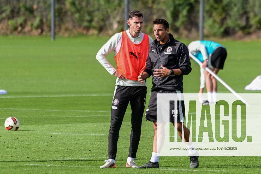 Branimir Hrgota Trainer Marcel Rapp ( Pauli ) Deutschland , Hamburg , Trainingsgelände an der Kollaustrasse , Fussball , 2. Bundesliga , FC St Pauli