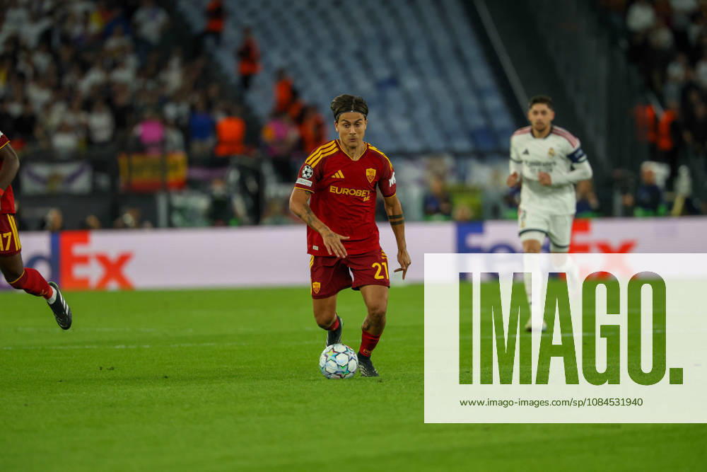 Paulo Dybala of AS Roma during the Champions League football match between AS Roma and FC Real Madrid at the Stadio Olimpico in Rome on October 14, 2026.Pictured: Roma Italy - ZUMAs236 20261014_aap_s236_048