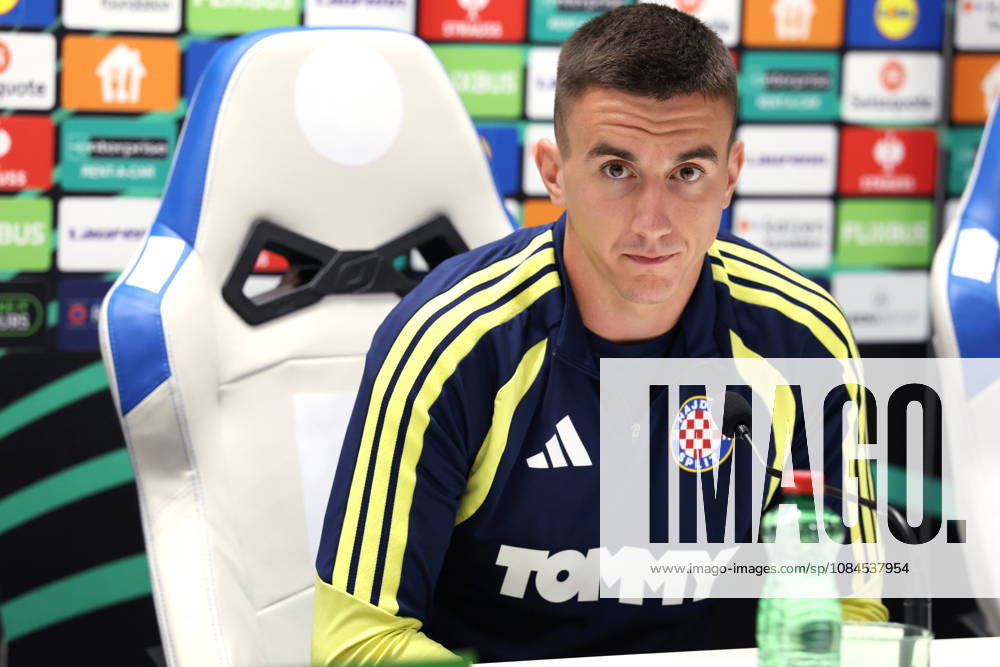 Croatia, Split, 14.10.2026. Poljud Stadium. HNK Hajduk press conference, PK, Pressekonferenz ahead of tomorrow s UEFA Conference League Matchday 1 game against Ajax. In the photo: Michele Sego. Photo: Sasa Buric CROPIX Split