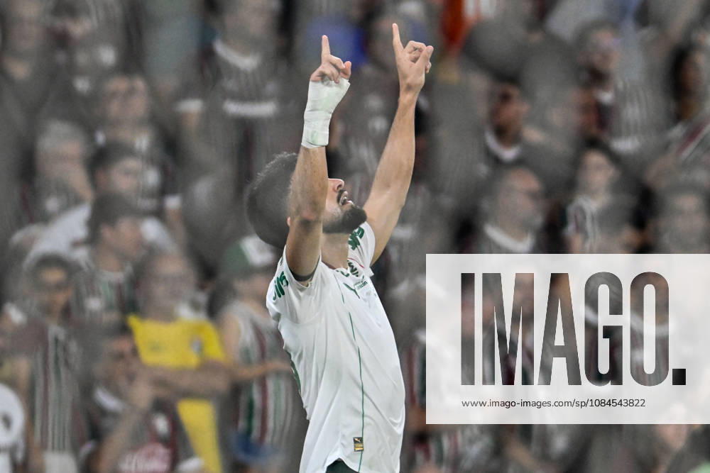 Fluminense x Palmeiras RIO DE JANEIRO, RJ - 14.10.2026: FLUMINENSE X PALMEIRAS - Flaco López celebrates a goal during the match between Fluminense and Palmeiras, valid for the semifinal of the CONMEBOL Libertadores 2026, held at the Maracanã stadium, on Wednesday night (14), in Rio de Janeiro, RJ. (Photo: Celso Pupo Fotoarena) x3032051x CelsoxPupo