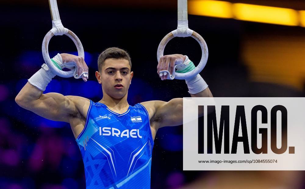 ROTTERDAM - Noam Berkovich of the Israeli gymnastics team during podium training at the World Championships in Ahoy Rotterdam. IRIS VAN DEN BROEK ANP ANPxSportx IVx 572514510 originalFilename: 572514510