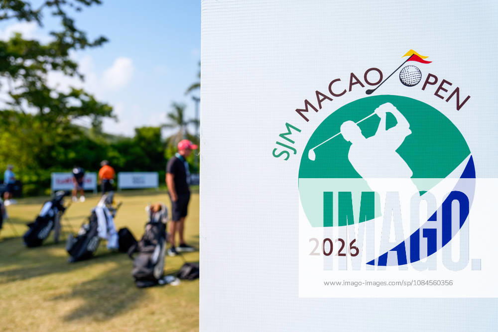 SJM Macau Open 2026 - Day 1 A logo for the SJM Macau Open 2026 golf tournament at the Macau golf and country club on October 15, 2026 in Macau. (Photo by Vernon Yuen Nexpher Images) MACAU