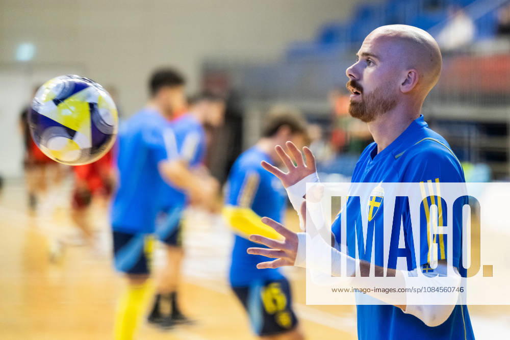 Goalkeeper Viktor Sääf of Sweden ahead of the FIFA Futsal World Cup qualifier match between Hungary and Sweden on October 15, 2026 in Nyiregyhaza. Photo: Bildbyran EXT BILDBYRÅN COP 18 XY0131 futsal landslaget hungary sverige national team, Nationalteam sweden bbeng vm-kval world cup qualifier ungern