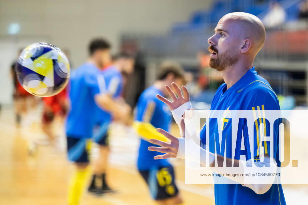 Goalkeeper Viktor Sääf of Sweden ahead of the FIFA Futsal World Cup qualifier match between Hungary and Sweden on October 15, 2026 in Nyiregyhaza. Photo: Bildbyran EXT BILDBYRÅN COP 18 XY0131 futsal landslaget hungary sverige national team, Nationalteam sweden bbeng vm-kval world cup qualifier ungern