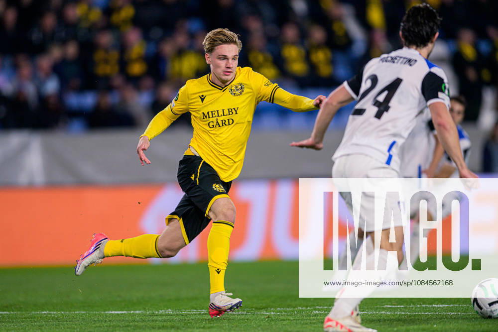 Jeppe Kjaer of Mjällby during the UEFA Conference League football match between Mjällby and Inter Club d Escaldes on October 15, 2026 in Helsingborg. Photo: Christoffer Borg Mattisson BILDBYRÅN COP 261 CB0562 fotboll football soccer fotball uefa conference league conference league mjällby in bbeng fotboll football soccer fotball uefa conference league conference league mjällby in bbeng