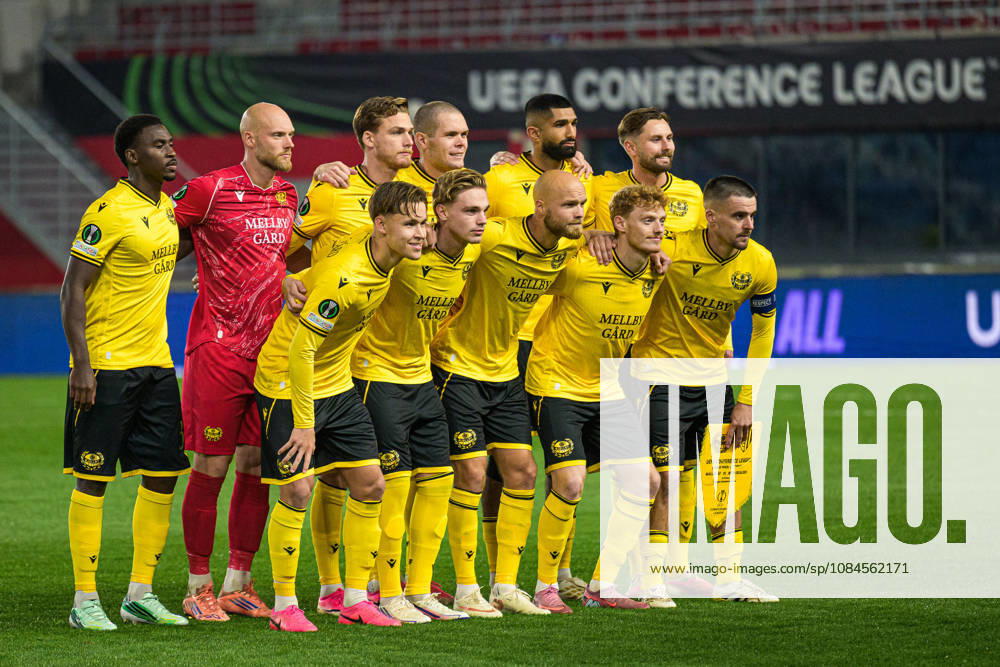 Players of Mjällby ahead of the UEFA Conference League football match between Mjällby and Inter Club d Escaldes on October 15, 2026 in Helsingborg. Photo: Christoffer Borg Mattisson BILDBYRÅN COP 261 CB0562 fotboll football soccer fotball uefa conference league conference league mjällby in bbeng fotboll football soccer fotball uefa conference league conference league mjällby in bbeng