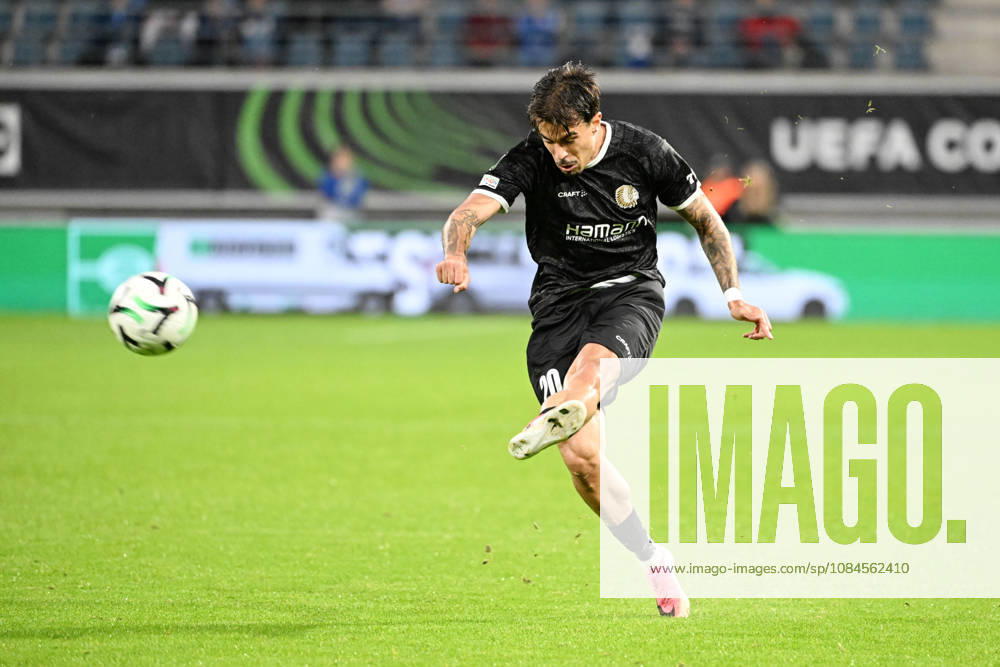 AA Gent vs Aarhus Tiago Araujo of KAA Gent is pictured in action with the ball during Matchday 2 in the 2026-2027 Uefa Conference League season - league phase between AA Gent and AGF Aarhus on October 15 , 2026 in Gent, Belgium. (Photo by Maarten Straetemans Isosport) Gent Belgium