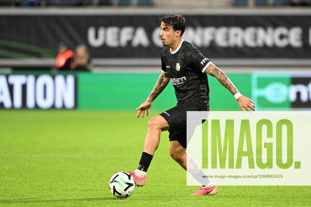 AA Gent vs Aarhus Tiago Araujo of KAA Gent is pictured in action with the ball during Matchday 2 in the 2026-2027 Uefa Conference League season - league phase between AA Gent and AGF Aarhus on October 15 , 2026 in Gent, Belgium. (Photo by Maarten Straetemans Isosport) Gent Belgium