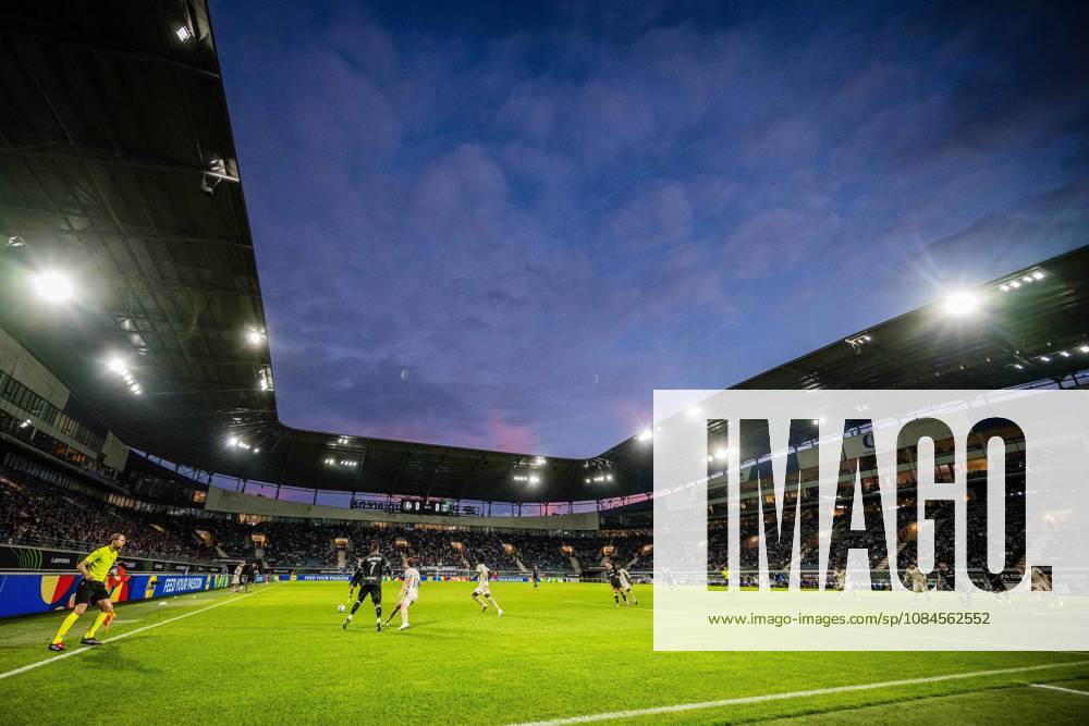 KAA Gent v AGF Aarhus - UEFA Conference League GENT, BELGIUM - OCTOBER 15 : illustration image showing the stadium and the clouds during the UEFA Conference League 2026 27 League Phase matchday 1 match between KAA Gent and AGF Aarhus on October 15, 2026 in Gent, Belgium, 15 10 2026 Gent Belgium