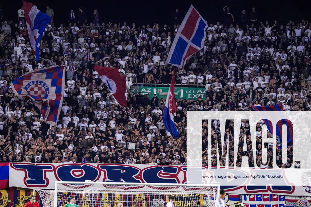 Fussball: Kroatien: UEFA Conference League 2026 2027 - 1. Runde, 15.10.2026 - HNK Hajduk Split vs. AFC Ajax Amsterdam - Stadion Poljud (Split, Kroatien); Torcida Split Fans, Ultras