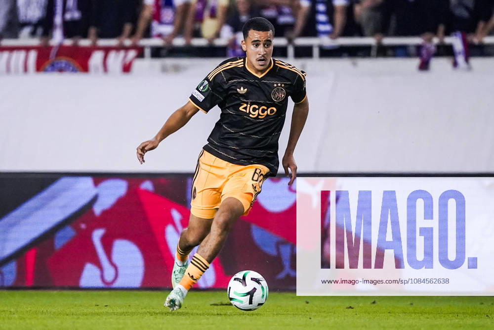 Fussball: Kroatien: UEFA Conference League 2026 2027 - 1. Runde, 15.10.2026 - HNK Hajduk Split vs. AFC Ajax Amsterdam - Stadion Poljud (Split, Kroatien); Abdellah Ouazane (AFC Ajax)