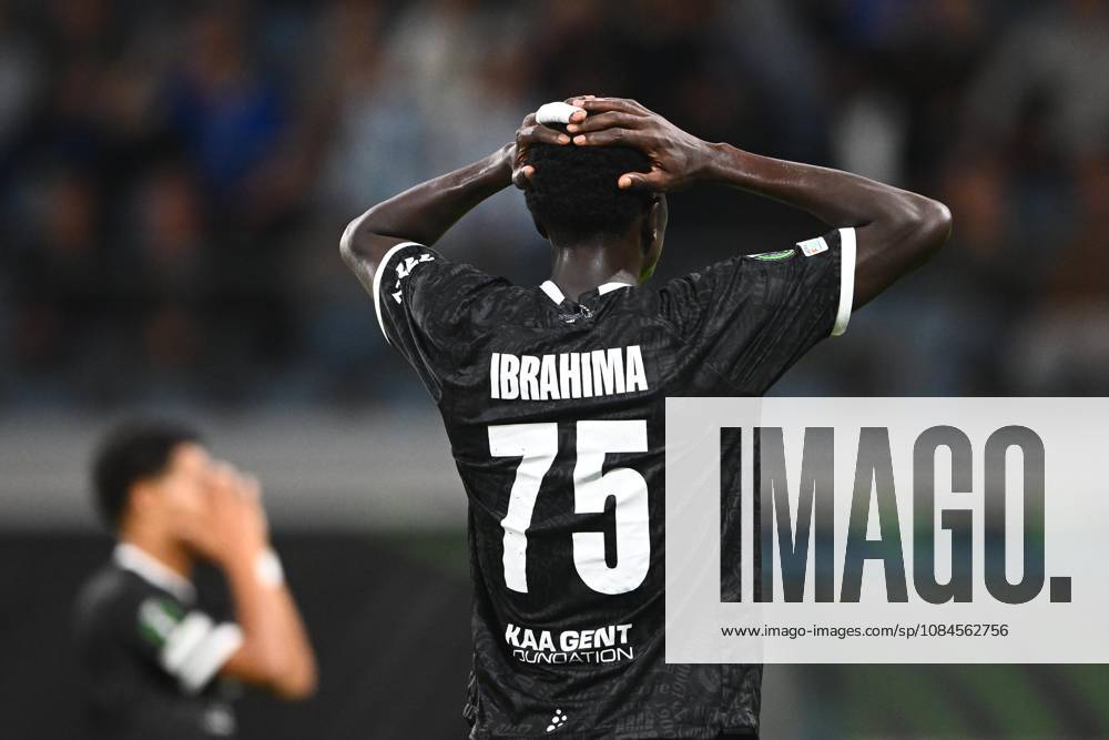 KAA Gent v AGF Aarhus - UEFA Conference League GENT, BELGIUM - OCTOBER 15 : Cisse Ibrahima forward of KAA Gent shows dejection after missing an opportunity during the UEFA Conference League 2026 27 League Phase matchday 1 match between KAA Gent and AGF Aarhus on October 15, 2026 in Gent, Belgium, 15 10 2026 Gent Belgium