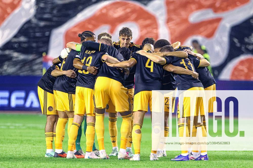 SPLIT, 15 10-2026, Poljud Stadium , season 2026 2027 , UEFA Conference League Football . Match between Hajduk Split and Ajax. Picture shows group huddle Hajduk Split - Ajax x208448666x
