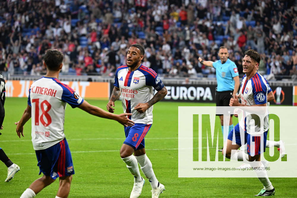 Football : Olympique Lyonnais v Crystal Palace - UEFA Europa League 15 10 2026 Corentin TOLISSO of Lyon scoring goal during the second leg of the UEFA Europa League 2025 26 quarter-final between Olympique Lyonnais and Crystal Palace , England, at the Groupama Stadium in Décines-Charpieu, Lyon, on October 15, 2026 LYONFrance