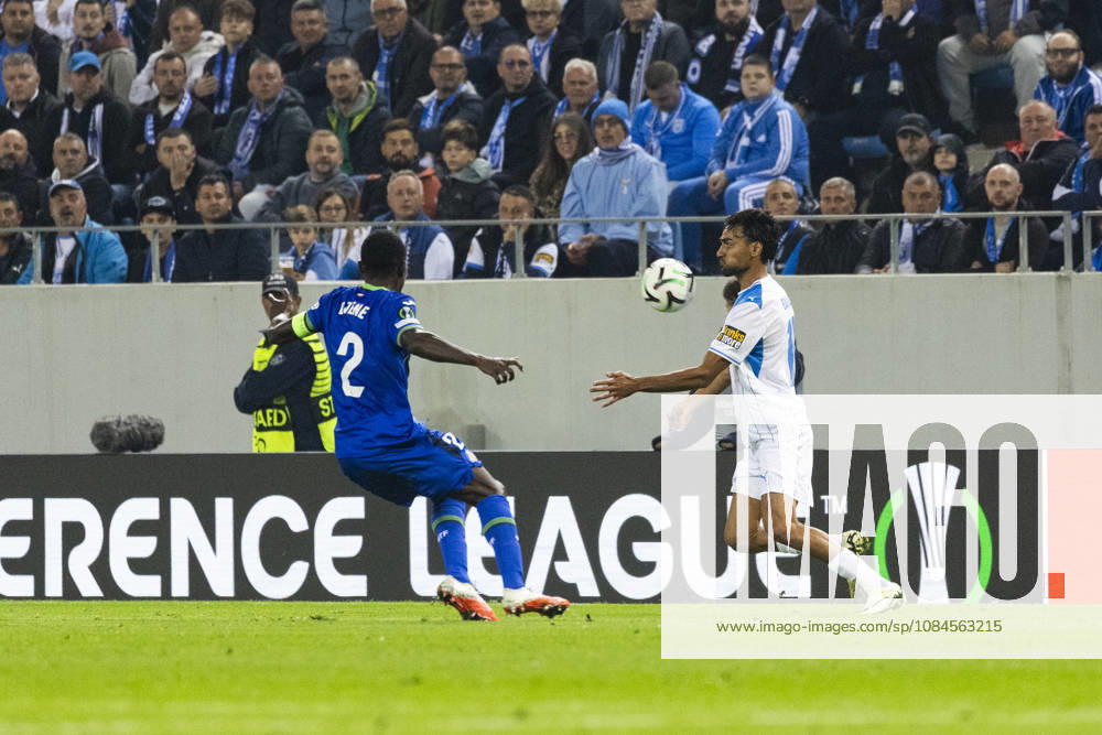 UEFA Conference League 2026, League phase, Matchday 1 Universitatea Craiova vs Getafe, Ion Oblemenco Stadium, Craiova,Romania 10 Stefan Baiaram dribbles the opponent in speed