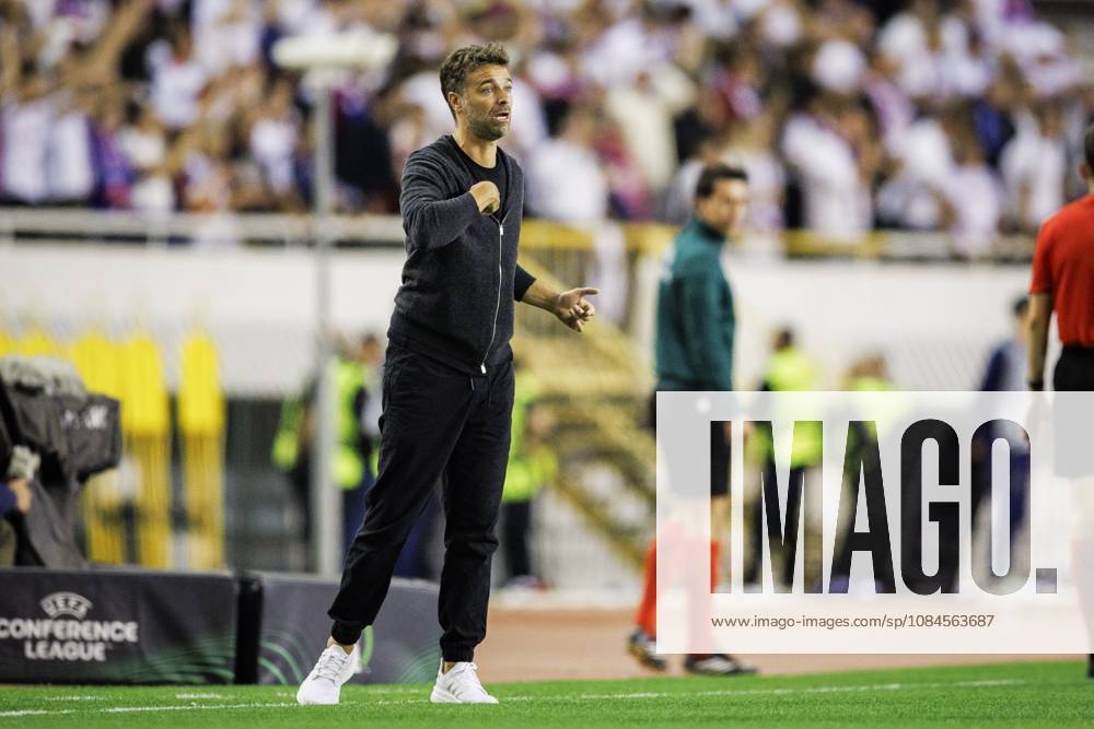 SPLIT - Hajduk Split coach Gonzalo Garcia Garcia during the Conference League match between Hajduk Split and Ajax at Stadion Poljud on October 15, 2026 in Split, Croatia. SONNY LENSEN ANP ANPxSportx IVx 572541201 originalFilename: 572541201