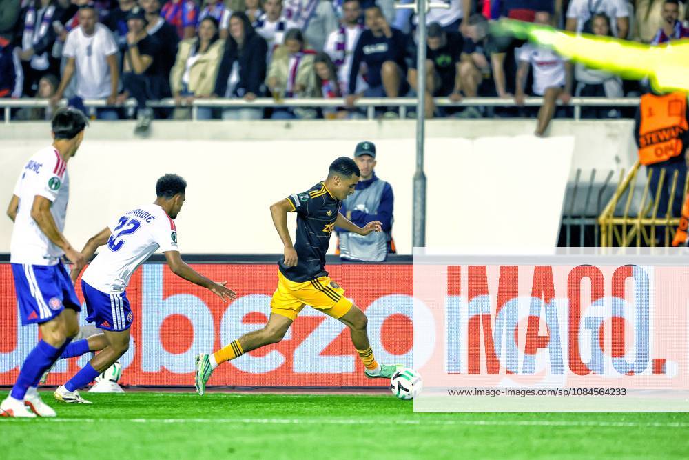 SPLIT, 15 10-2026, Poljud Stadium , season 2026 2027 , UEFA Conference League Football . Match between Hajduk Split and Ajax. Picture shows Abdellah Ouazane Hajduk Split - Ajax x208449476x