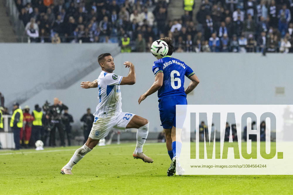 UEFA Conference League 2026, League phase, Matchday 1 Universitatea Craiova vs Getafe, Ion Oblemenco Stadium, Craiova,Romania 23 Samuel Teles dribbles the opponent in speed