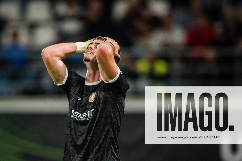 KAA Gent v AGF Aarhus - UEFA Conference League GENT, BELGIUM - OCTOBER 15 : Volckaert Matties defender of KAA Gent shows dejection during the UEFA Conference League 2026 27 League Phase matchday 1 match between KAA Gent and AGF Aarhus on October 15, 2026 in Gent, Belgium, 15 10 2026 Gent Belgium