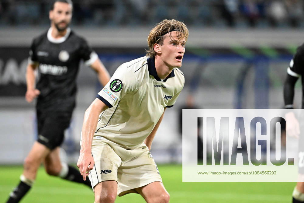 AA Gent vs Aarhus Jacob Andersen of Aarhus is pictured during Matchday 2 in the 2026-2027 Uefa Conference League season - league phase between AA Gent and AGF Aarhus on October 15 , 2026 in Gent, Belgium. (Photo by Maarten Straetemans Isosport) Gent Belgium
