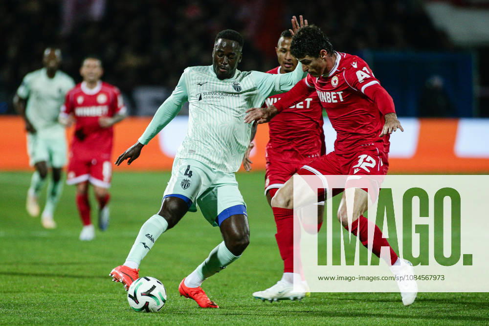 IPA89726112 - Monaco s Jordan Teze in action against CSKA s Facundo Rodriguez during the UEFA Conference League match between PFC CSKA and AS Monaco at Vasil Levski National Stadium in Sofia, Bulgaria, on October 15, 2026