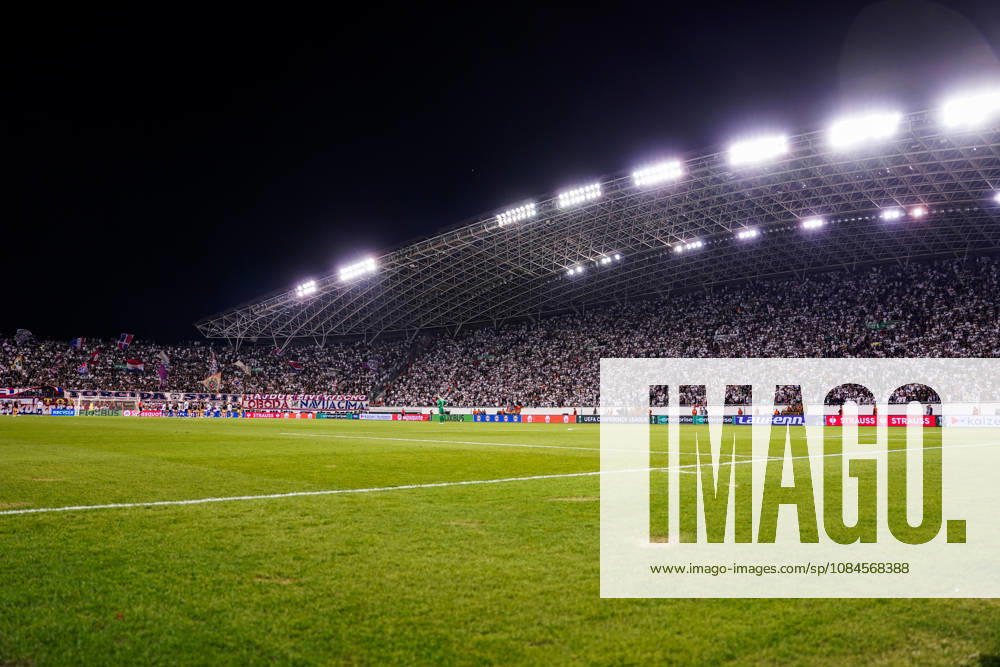 Fussball: Kroatien: UEFA Conference League 2026 2027 - 1. Runde, 15.10.2026 - HNK Hajduk Split vs. AFC Ajax Amsterdam - Stadion Poljud (Split, Kroatien); Istok, Sjever, Tribüne, Zuschauer, Hajduk Split Fans