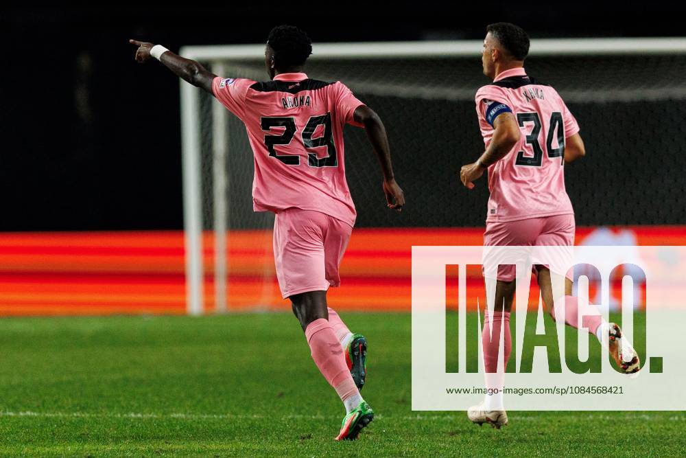 Jules Ahoka of Sunderland celebrates his goal Torreense v Sunderland, UEFA Europa League, Football, Estadio Dr. Magalhaes Pessoa, Leiria, Portugal - 15 Oct 2026Leiria Estadio Dr. Magalhaes Pessoa Portugal