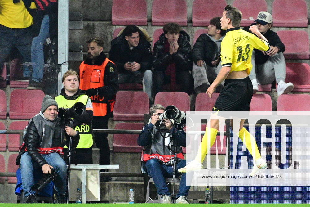 Football European League, 2nd round match Sparta Praha vs Lillestrom SK in Prague, Czech Republic, October 15, 2026. Thomas Lehne Olsen of Lillestrom celebrates goal. (CTKxPhoto MichalxKamaryt) CTKPhotoP2026101508530 CTKPhotoP2026101508530