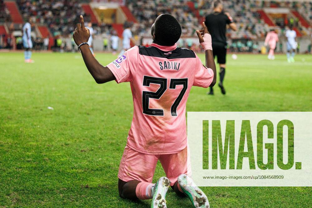 Noah Sadiki of Sunderland celebrates his goal Torreense v Sunderland, UEFA Europa League, Football, Estadio Dr. Magalhaes Pessoa, Leiria, Portugal - 15 Oct 2026Leiria Estadio Dr. Magalhaes Pessoa Portugal