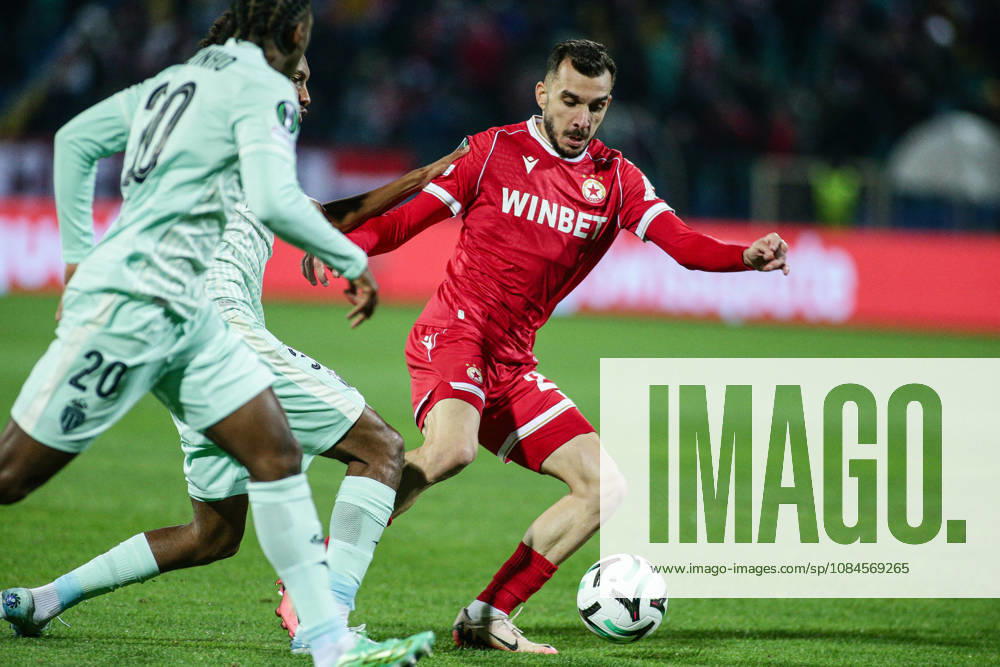 SOCCER - UEFA Conference League - CSKA vs. AS Monaco Photo by IPA ABACAPRESS.COM89727190 - CSKA s Ioannis Pitas in action during the UEFA Conference League match between PFC CSKA and AS Monaco at Vasil Levski National Stadium in Sofia, Bulgaria, on October 15, 2026 Sofia Bulgaria
