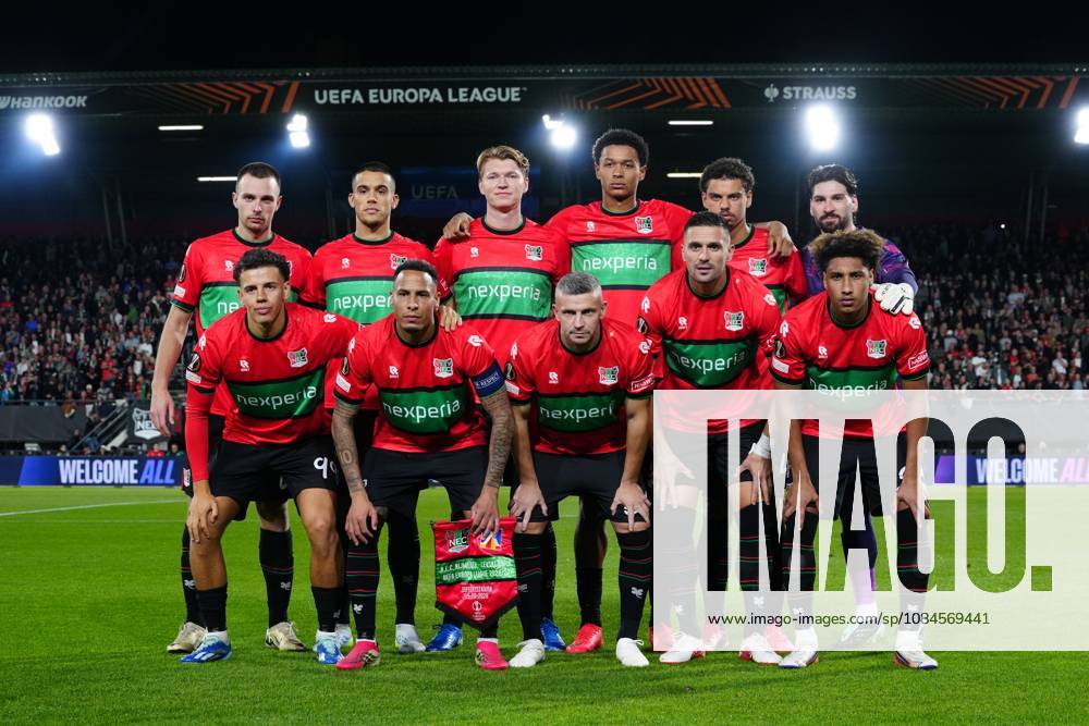 , Stadium De Goffert , season 2026 2027 , UEFA Europa League football , match between NEC Nijmegen and Levski Sofia , picture shows teamphoto NEC NEC - Levski Sofia x208453729x