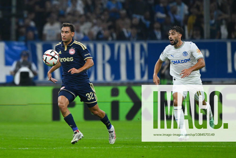 Santiago Hezze (Olympiakos) - UEFA Europa League match between Olympique de Marseille and Olympiakos on October 15, 2026 at the CEPAC Velodrome Stadium in Marseille.