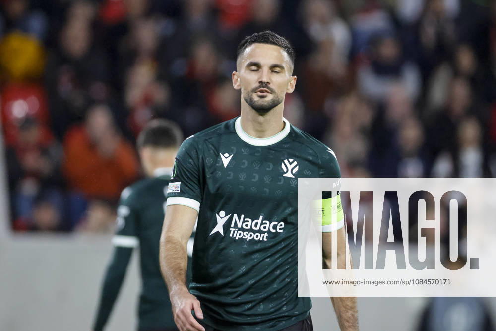 Nemanja Tekijaski (FK Jablonec, 04) , Deutschland, Fussball, UEFA Conference League, 1. Spieltag, 2026 2027, SC Freiburg vs. FK Jablonec, 15.10.2026, Freiburg im Breisgau Stadion am Wolfswinkel Deutschland