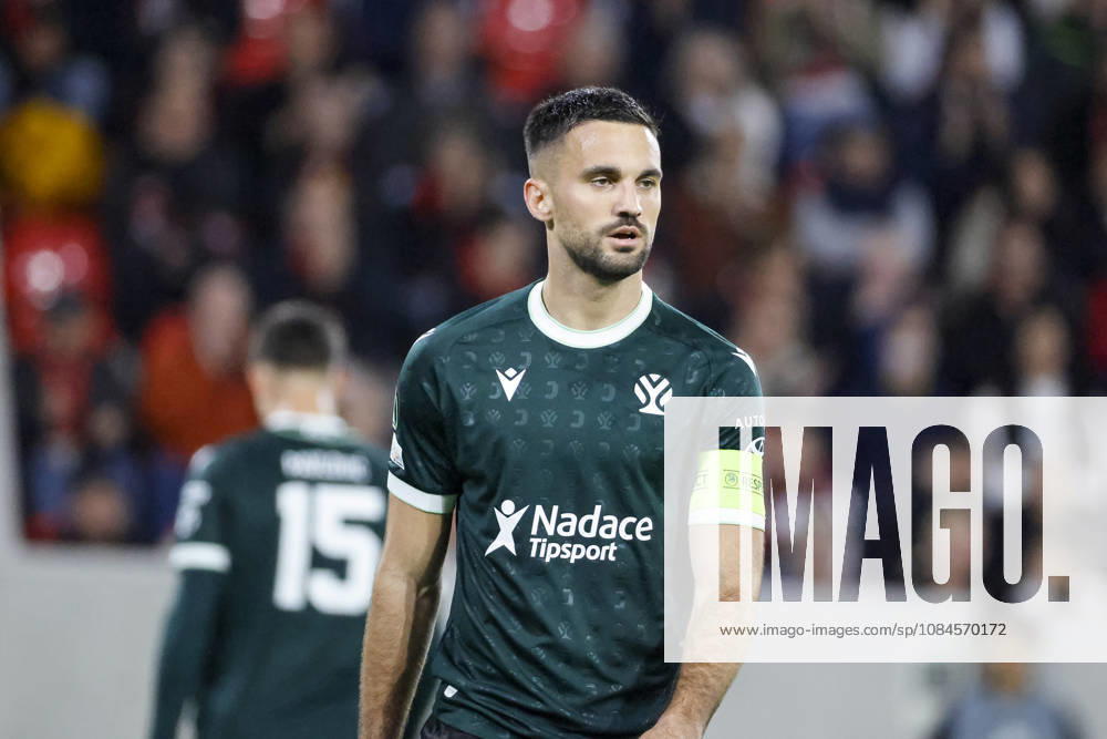 Nemanja Tekijaski (FK Jablonec, 04) , Deutschland, Fussball, UEFA Conference League, 1. Spieltag, 2026 2027, SC Freiburg vs. FK Jablonec, 15.10.2026, Freiburg im Breisgau Stadion am Wolfswinkel Deutschland