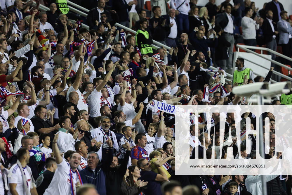 UEFA Conference League HNK Hajduk Split v AFC Ajax SPLIT, CROATIA - OCTOBER 15: Hajduk suppoerers cheer on the stands after the UEFA Conference League 2026 27 League Phase MD1 match between HNK Hajduk Split and AFC Ajax at Stadion Poljud on October 15, 2026 in Split, Croatia. IvanaxIvanovic PIXSELL