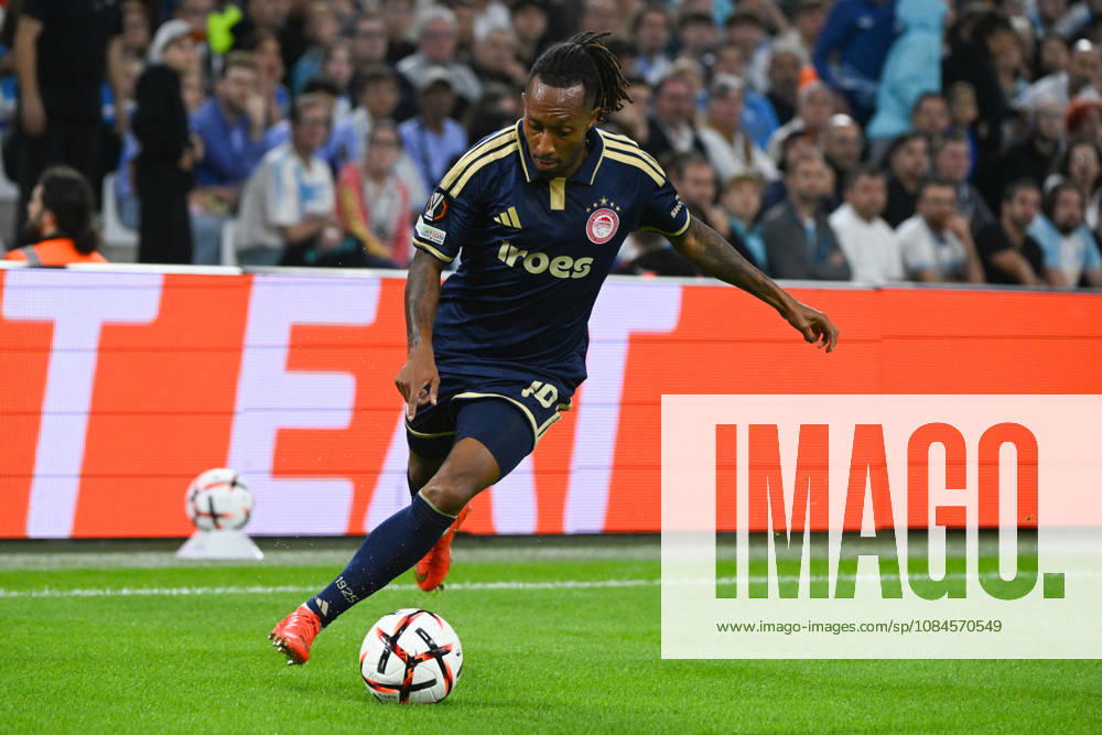 Gelson Martins (Olympiakos) - UEFA Europa League match between Olympique de Marseille and Olympiakos on October 15, 2026 at the CEPAC Velodrome Stadium in Marseille.