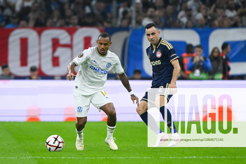 Igor Paixão (OM) - UEFA Europa League match between Olympique de Marseille and Olympiakos on October 15, 2026 at the CEPAC Velodrome Stadium in Marseille.