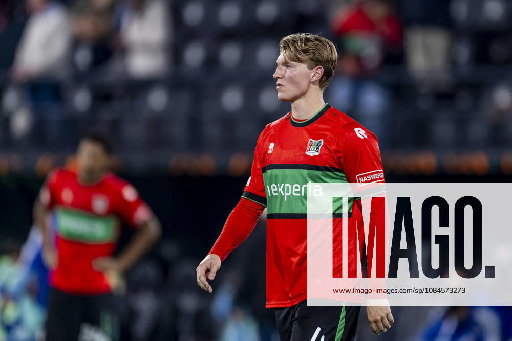 NIJMEGEN - NEC Nijmegen defender Perr Schuurs during the UEFA Europa League match between N.E.C. and Levski Sofia at Stadion De Goffert on 15 October 2026 in Nijmegen, Nederland. (Photo by DeFodi Images) -