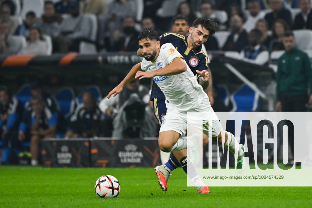 Neal Maupay (OM) - UEFA Europa League match between Olympique de Marseille and Olympiakos on October 15, 2026 at the CEPAC Velodrome Stadium in Marseille.