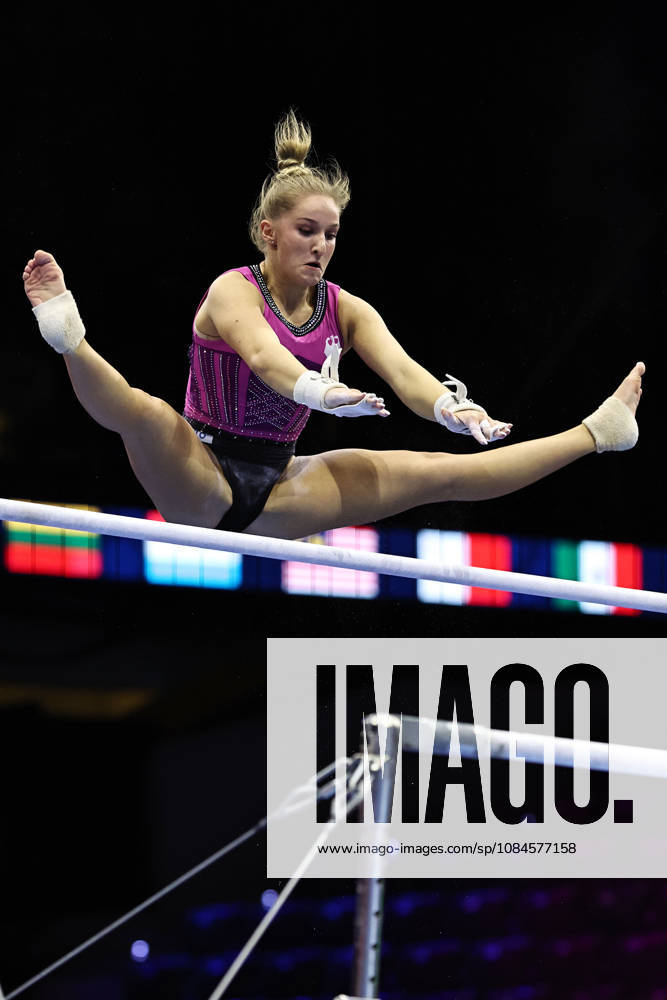 Karina Schönmaier, GER, during podiumtraining at 2026 Worlds in Rotterdam; 15 10 2026;