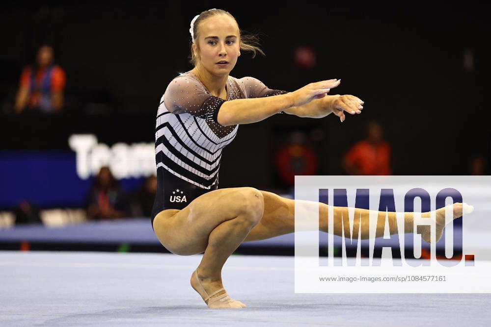 Claire Pease, USA, during podiumtraining at 2026 Worlds in Rotterdam; 15 10 2026;