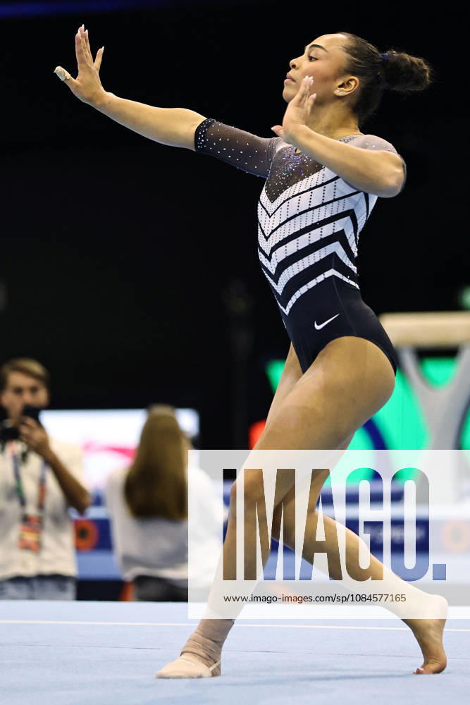 Hezly Rivera, USA, during podiumtraining at 2026 Worlds in Rotterdam; 15 10 2026;